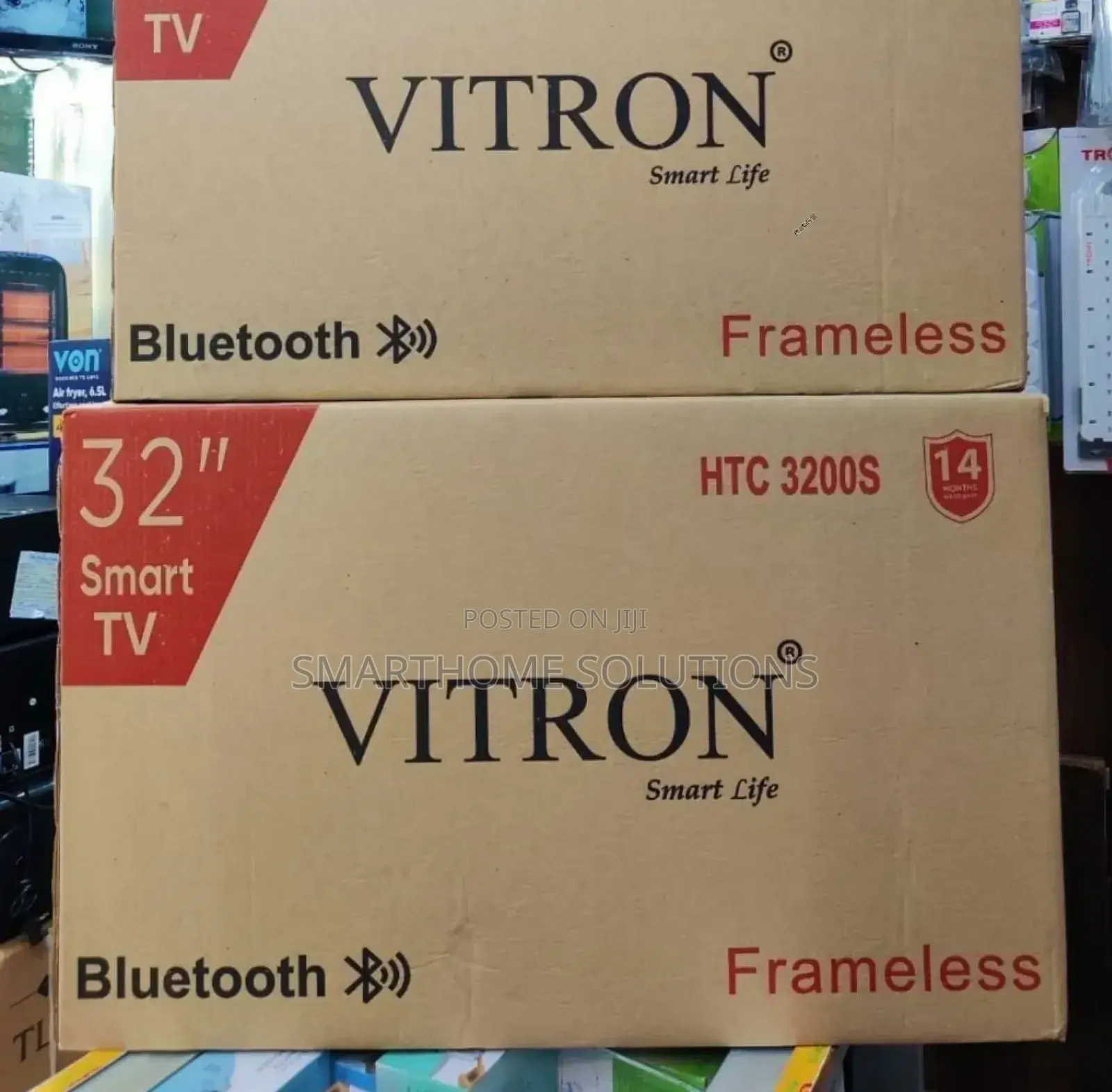 Vitron 32 Inch Flameless Smart Android Tv/Bt V32"