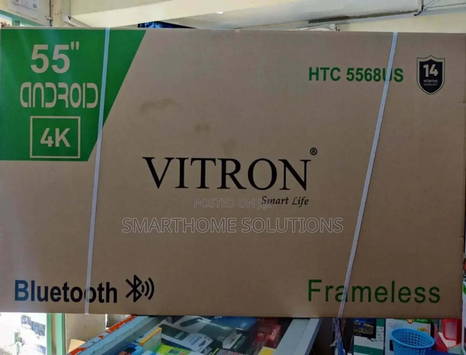 Vitron 55 Inch Flameless Smart Android Tv/Bt V55"