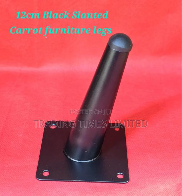 12 Cm Slanted Carrot Furniture Legs Bk