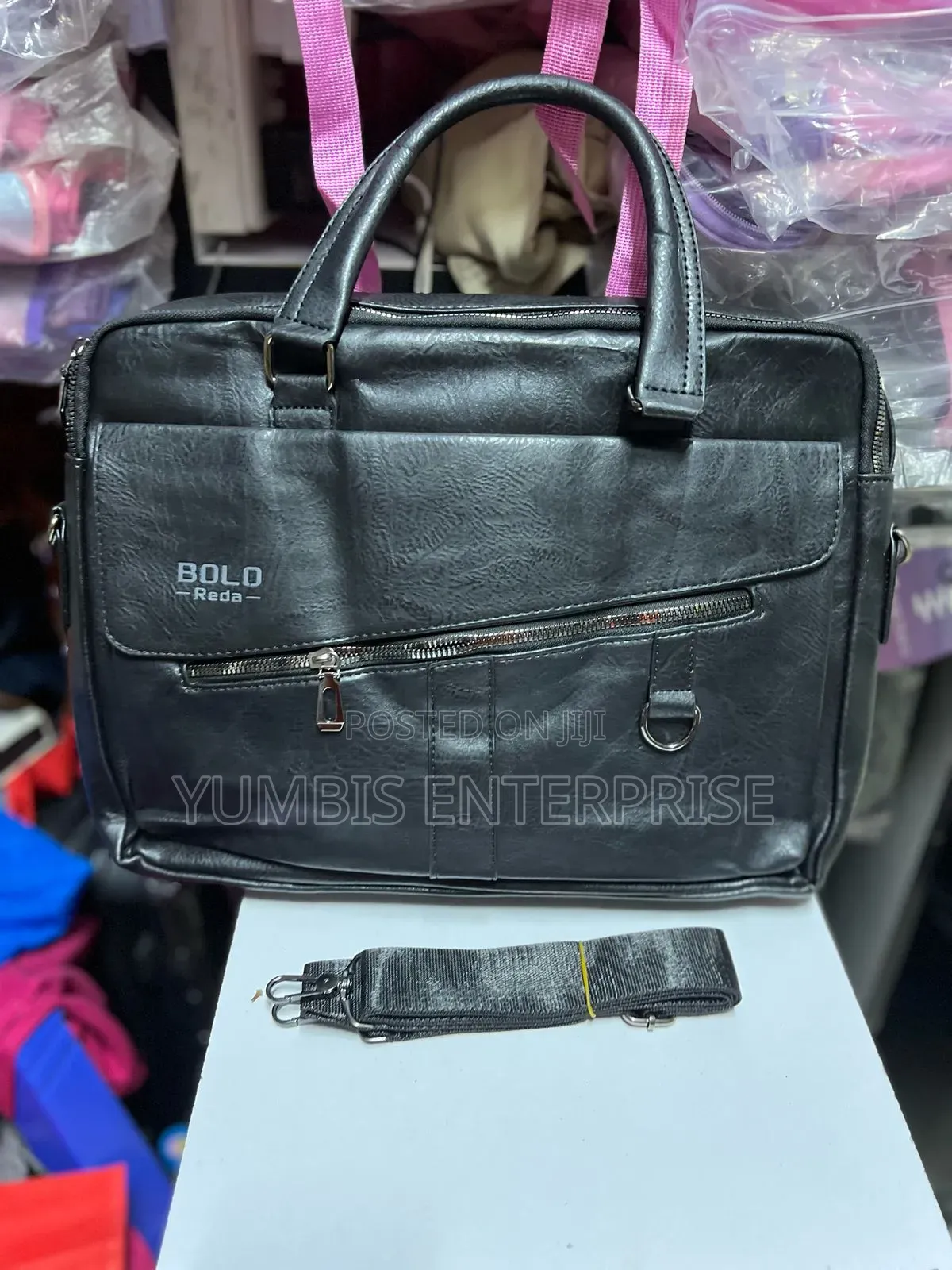 Black Men's Bolo Laptop Leather Bags at 1800 Kes