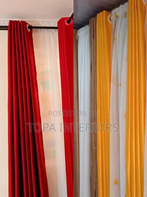 General Use Plain Soft Window Curtains and Door Curtains