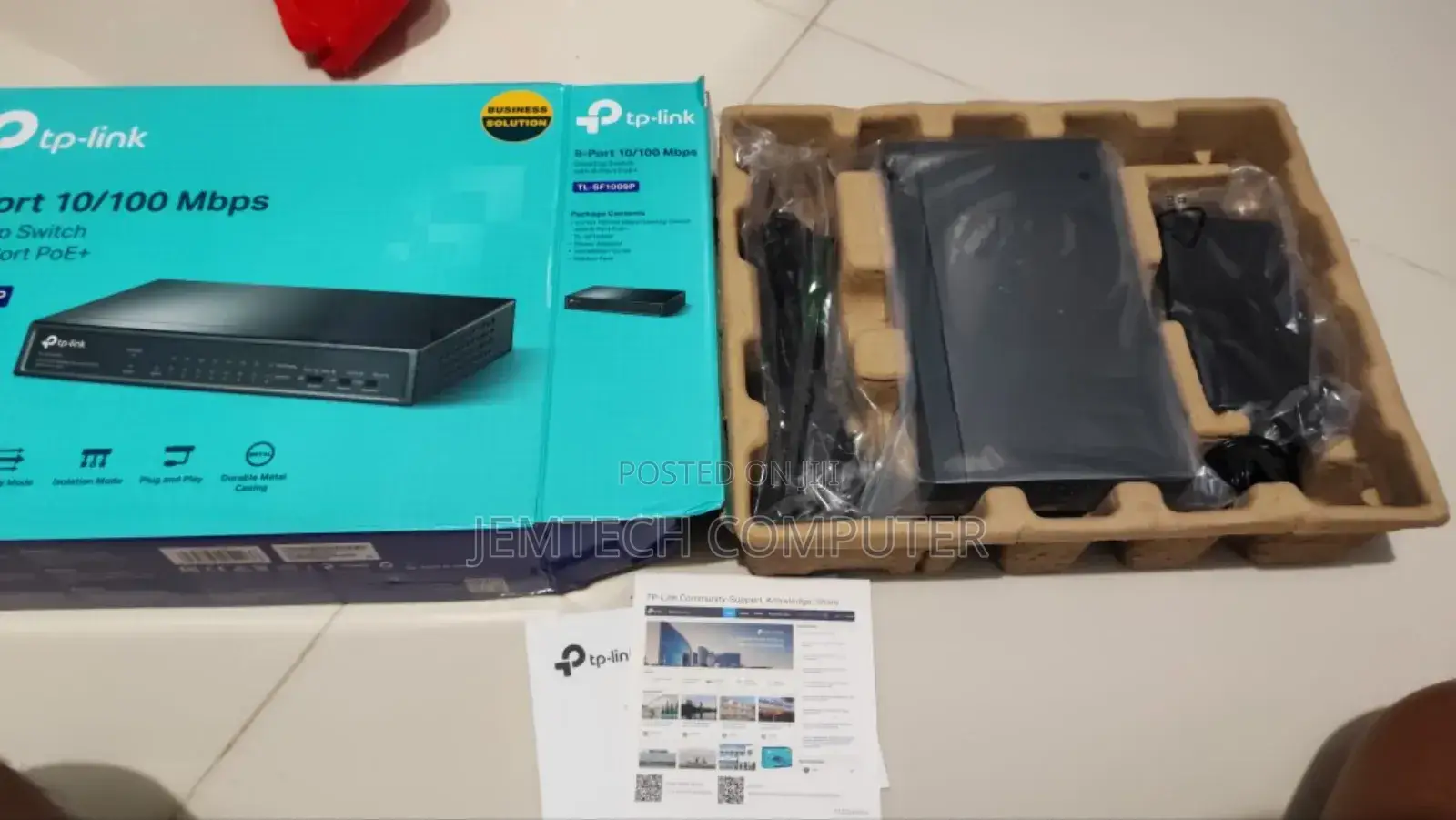 Tp-Link 9-Port 10/100 MBPS Desktop Switch With 8-Port Poe+