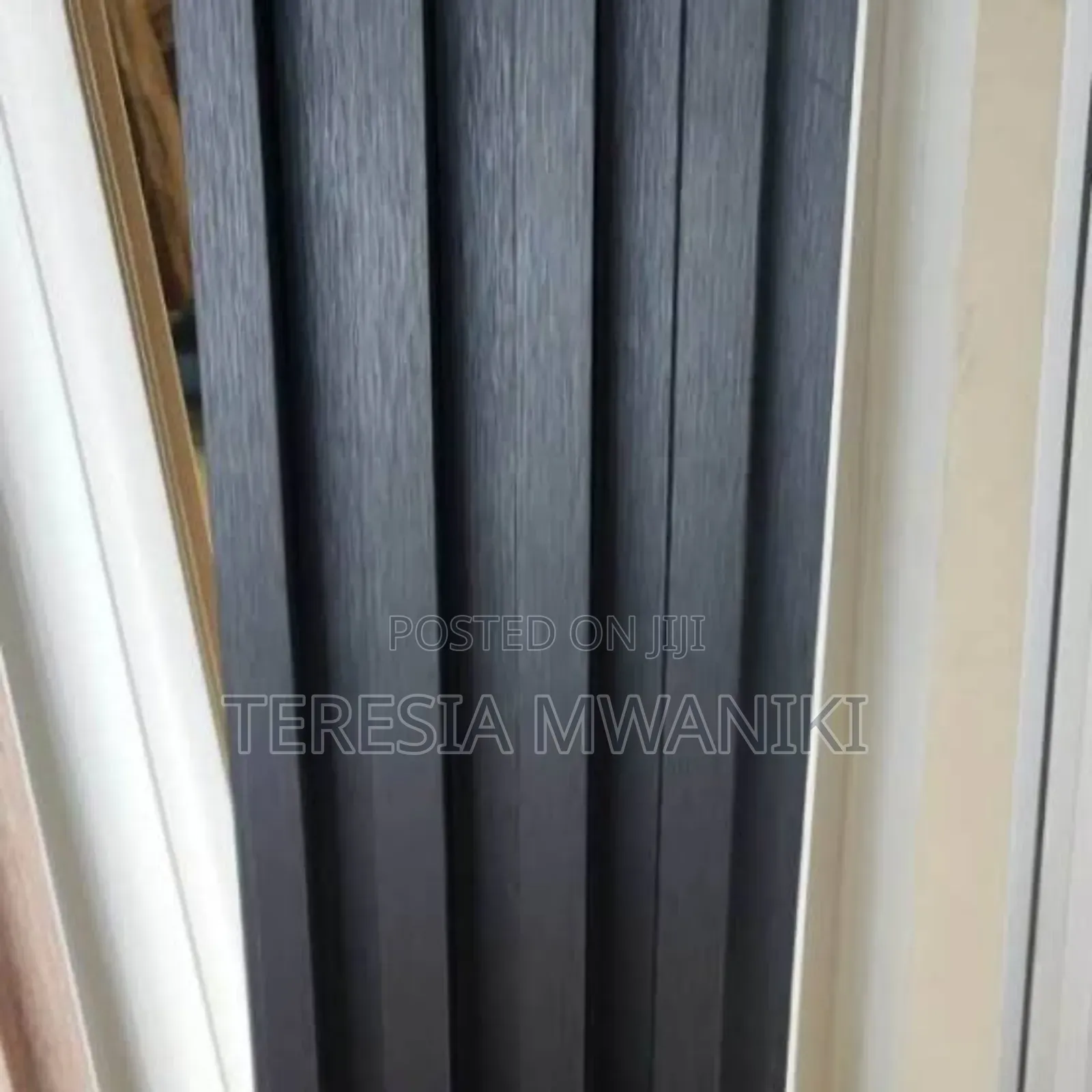 Fluted  Wall Panels  Wpc  Black  2.9m*20mm
