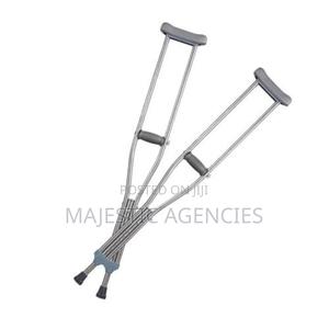 Aluminium Push Button Crutches - main view
