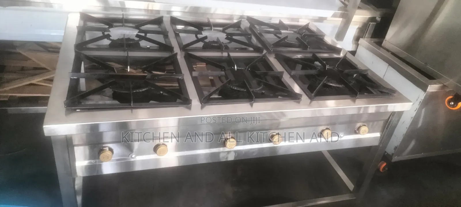 Stainless Steel Kitchen 6 Burner Gas Cooker