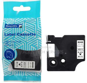 Compatible Label Cassette 45013 Black on White(12mm by 7m) - thumbnail 2