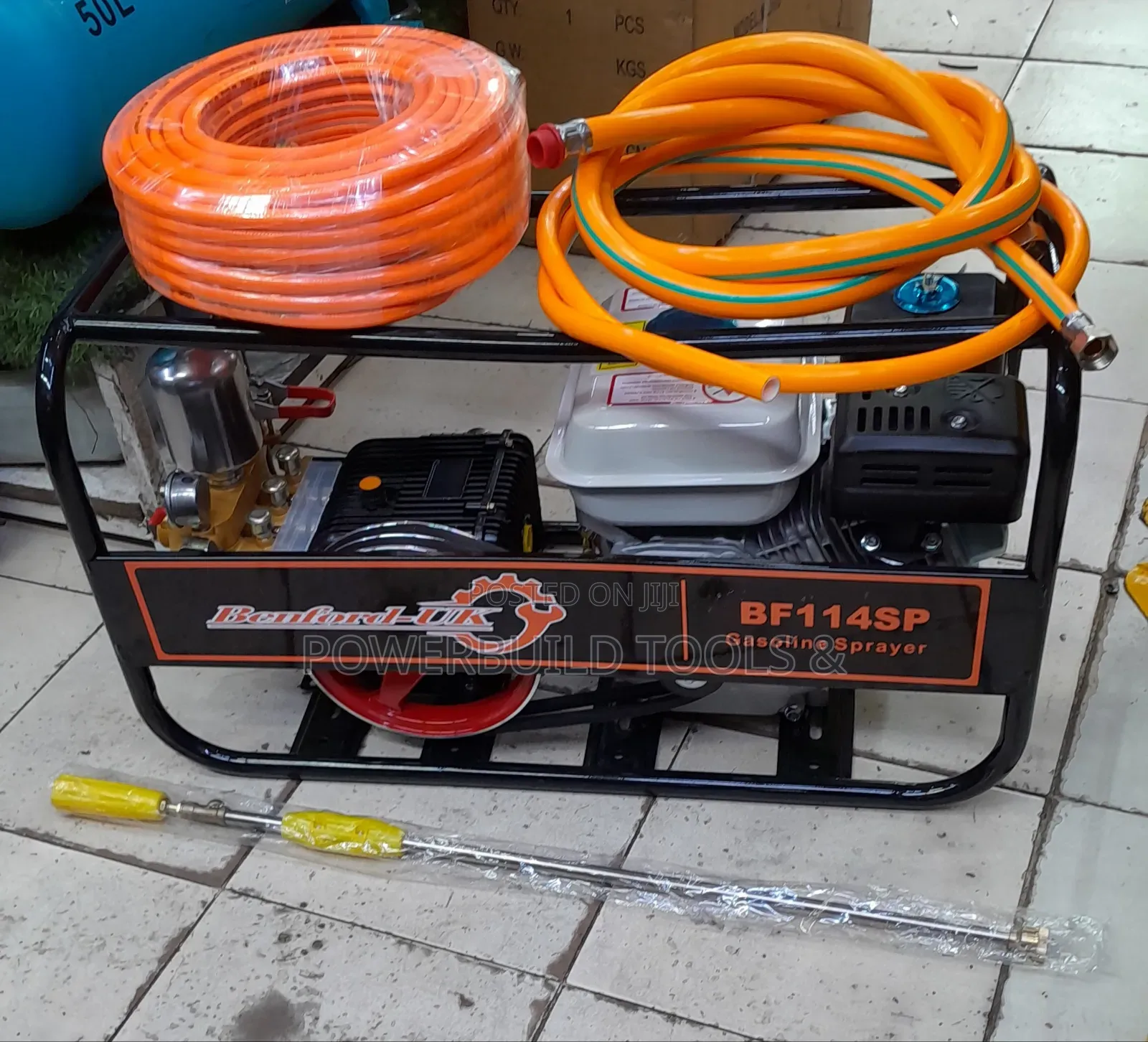 Trolley Sprayer 8hp With 50metres Pipe Complete