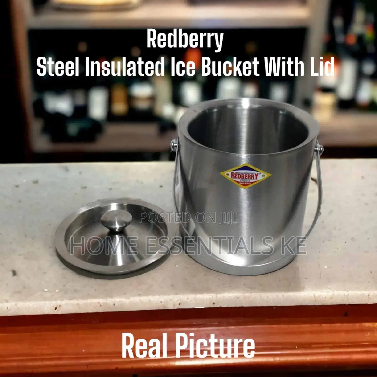 1.5l Stainless Steel Insulated Ice Bucket With Lid