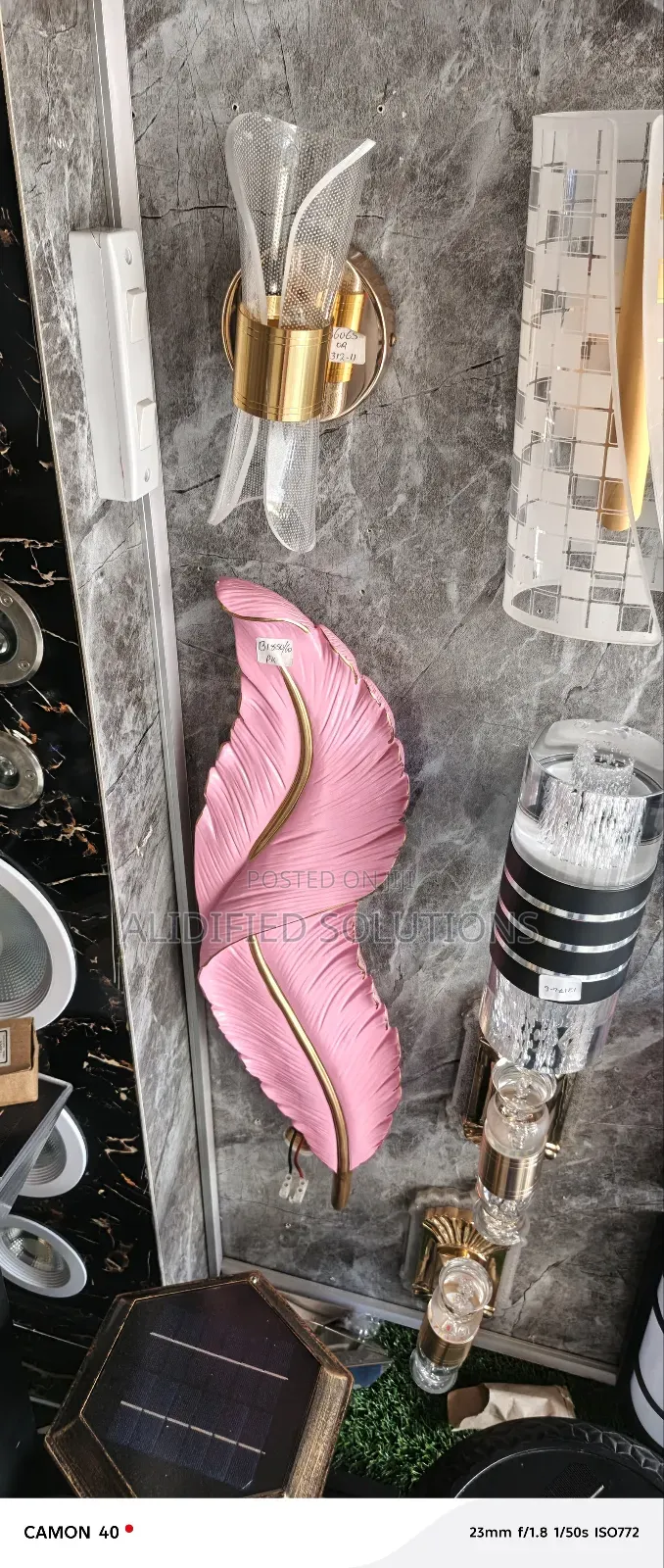 Led Creative Feather Light