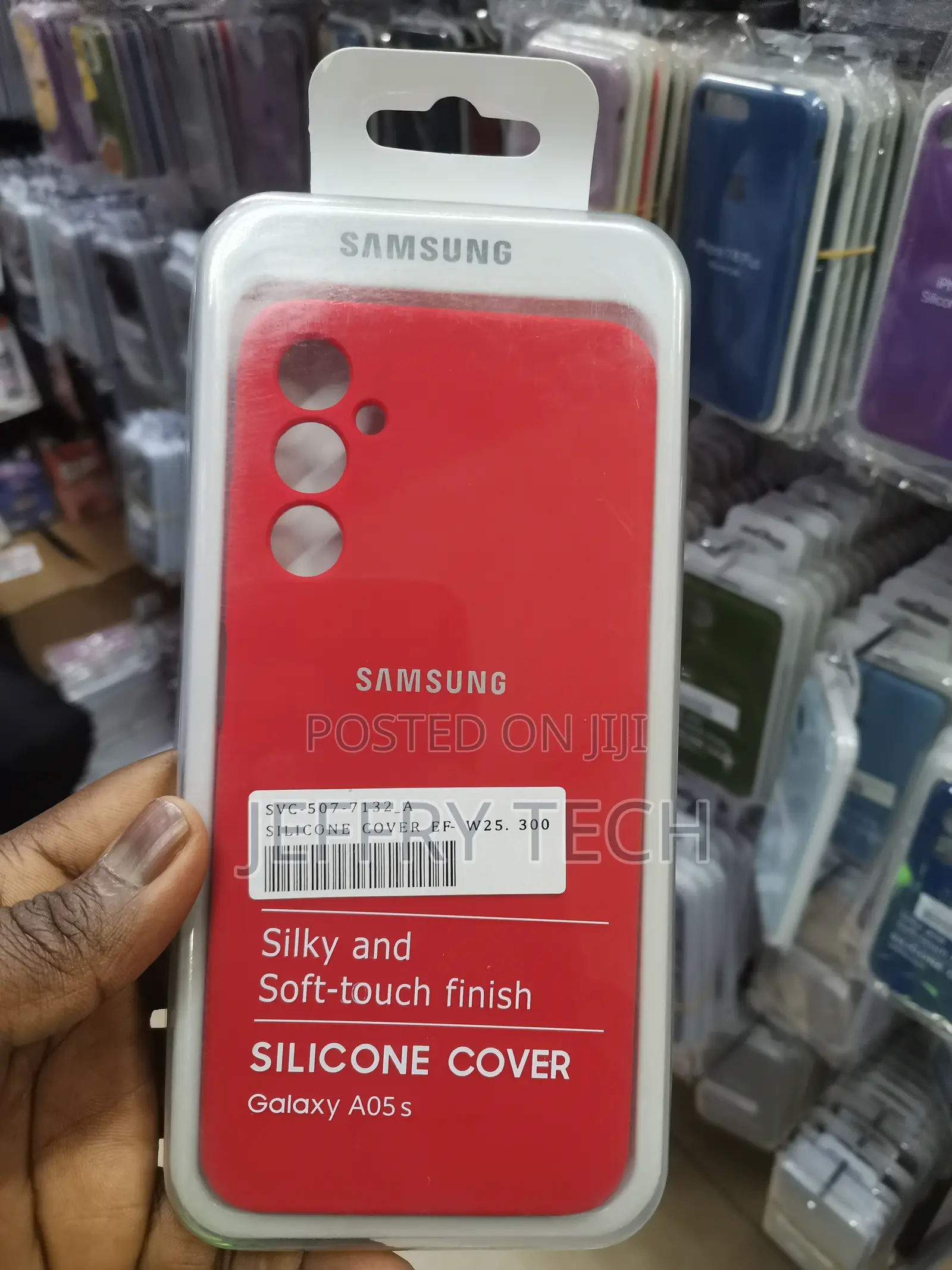 Vaprif Liquid Silicone Cover for Samsung Galaxy A05s-Red