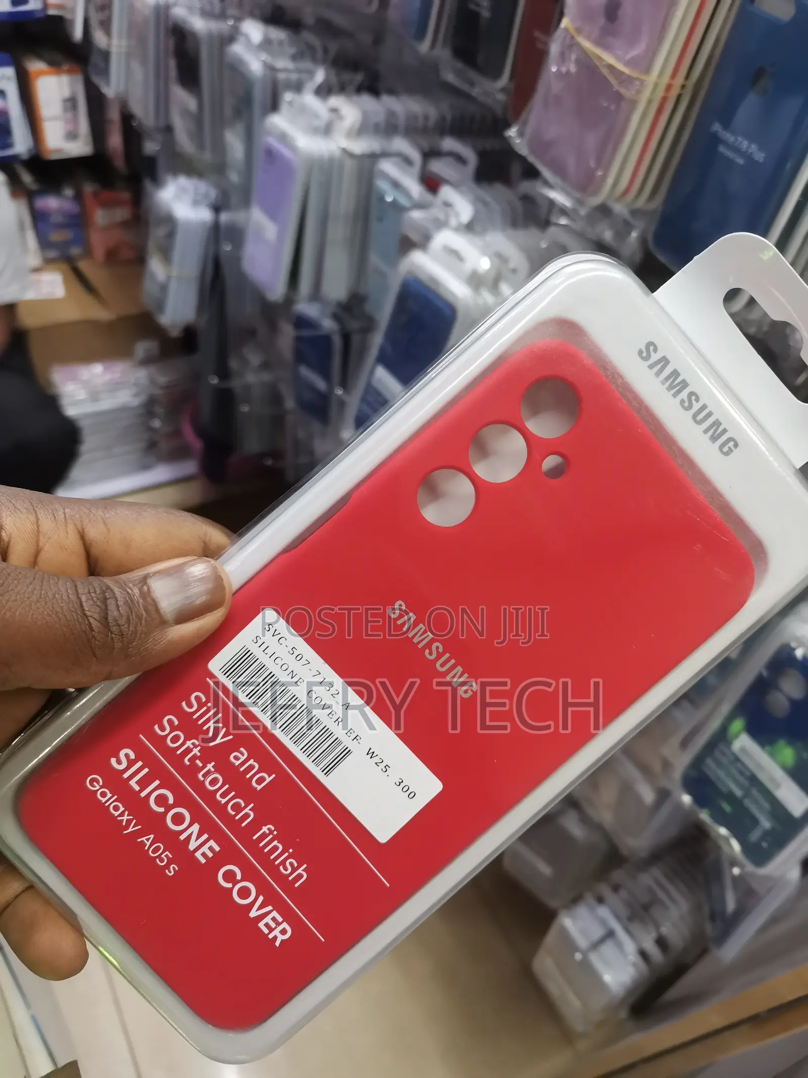 Vaprif Liquid Silicone Cover for Samsung Galaxy A05s-Red