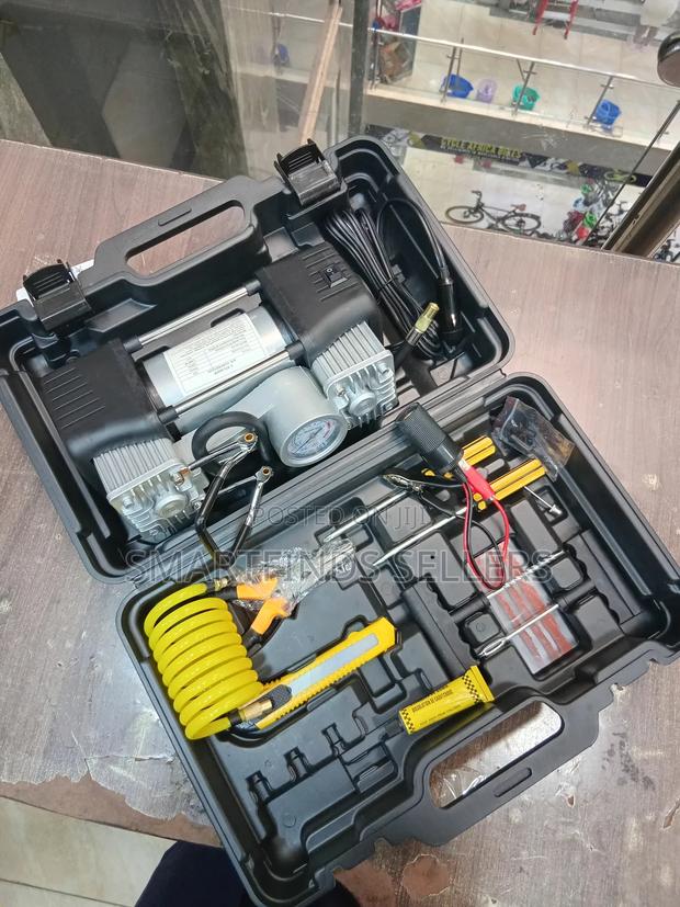 Compact Air Compressor With Tools