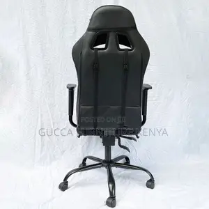Office Chairs: Modern Black Grey Gaming Leather Chair