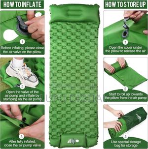 Foot Press Sleeping Mat, Camping Sleeping Pad W Inbuilt Pump - thumbnail 2