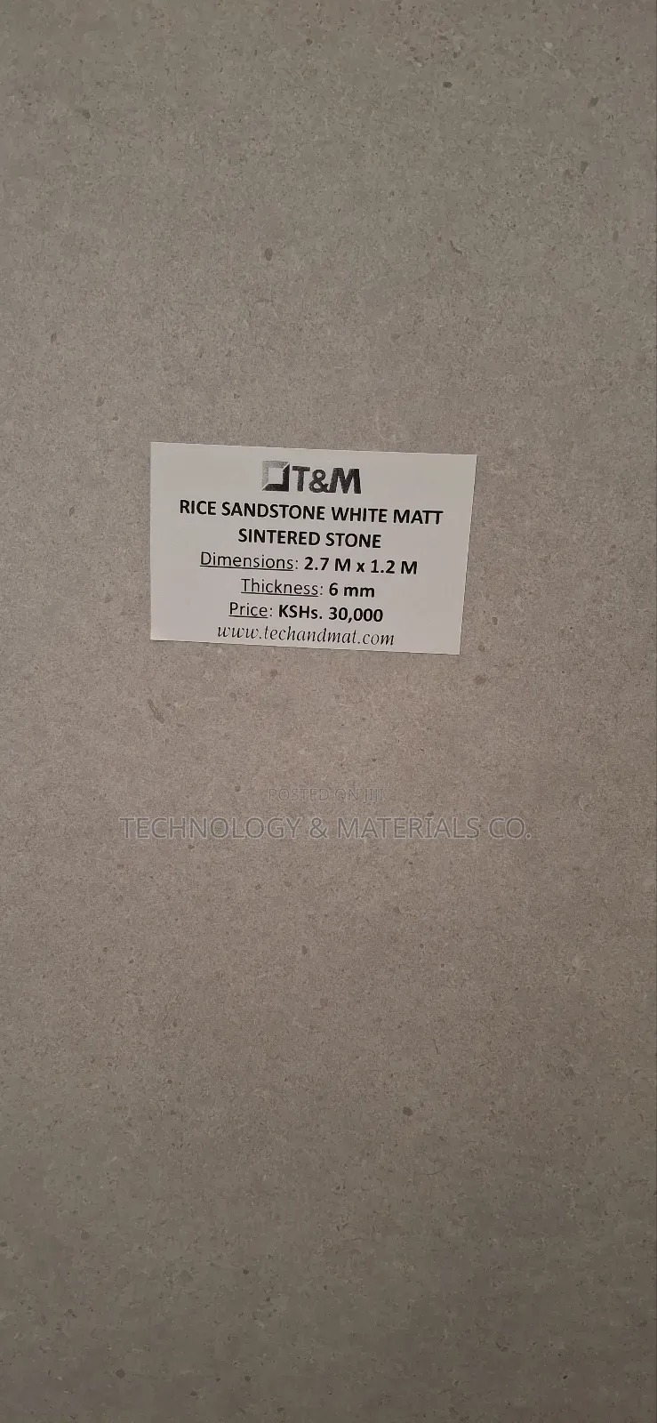 Clading and Flooring Matt Stone:2700*1200*6mm