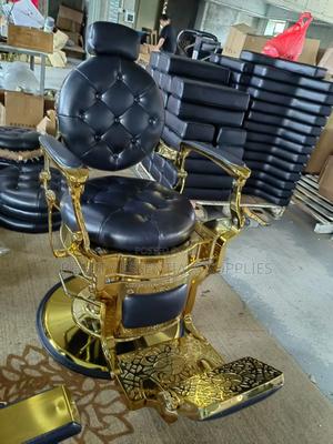 Executive Gold Supreme Barber Seat - main view