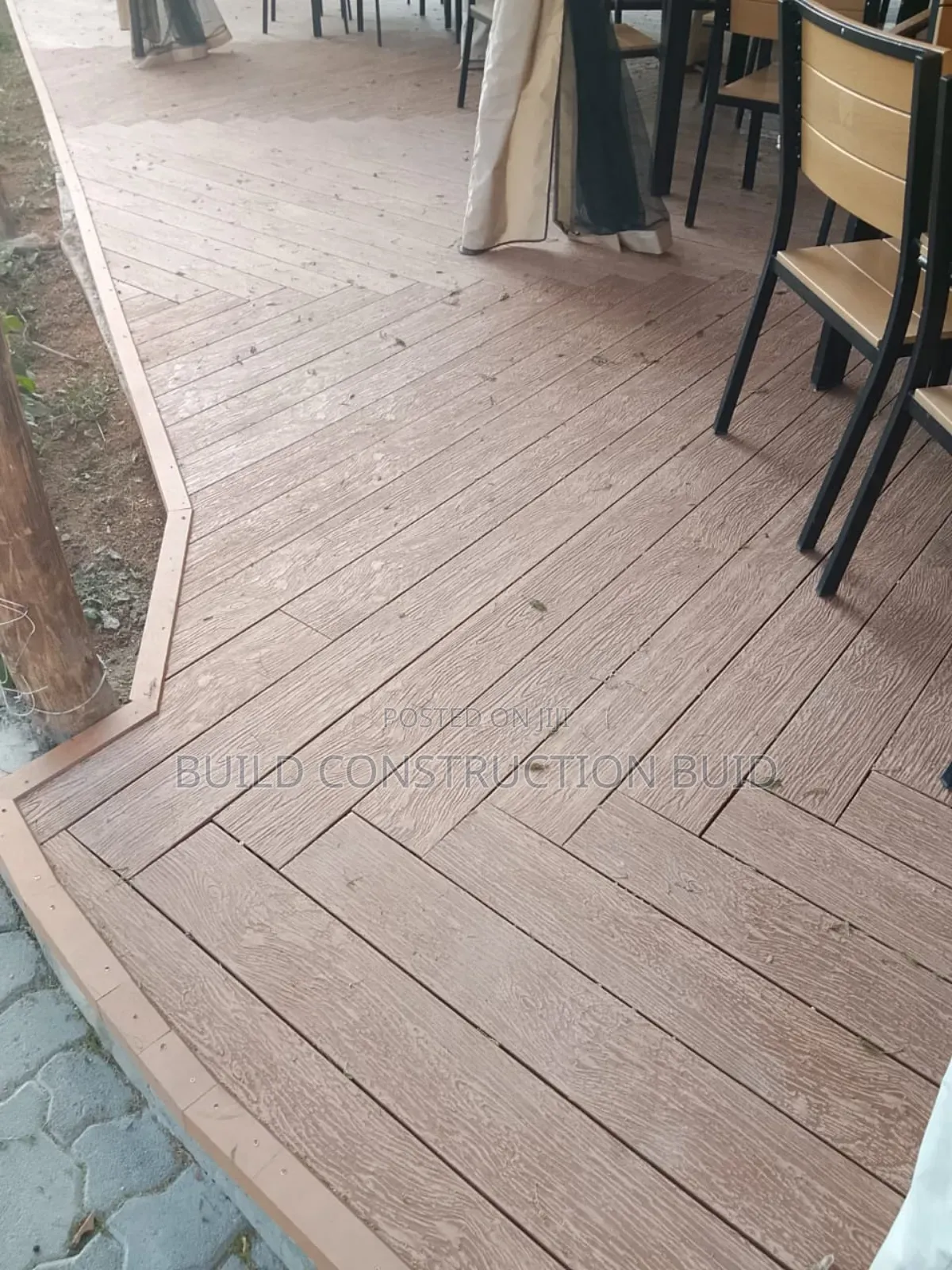 Outdoor Antislip WPC Decking Flooring in Kenya.