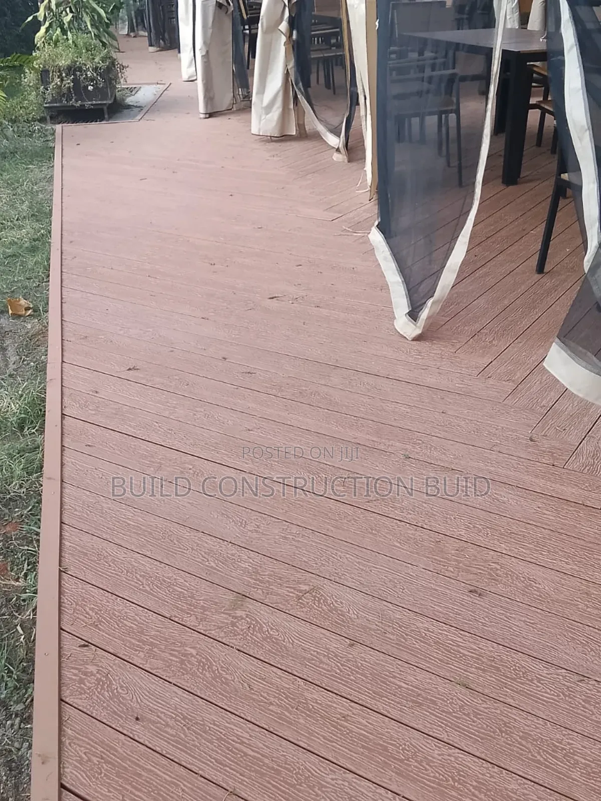 Outdoor Antislip WPC Decking Flooring in Kenya.