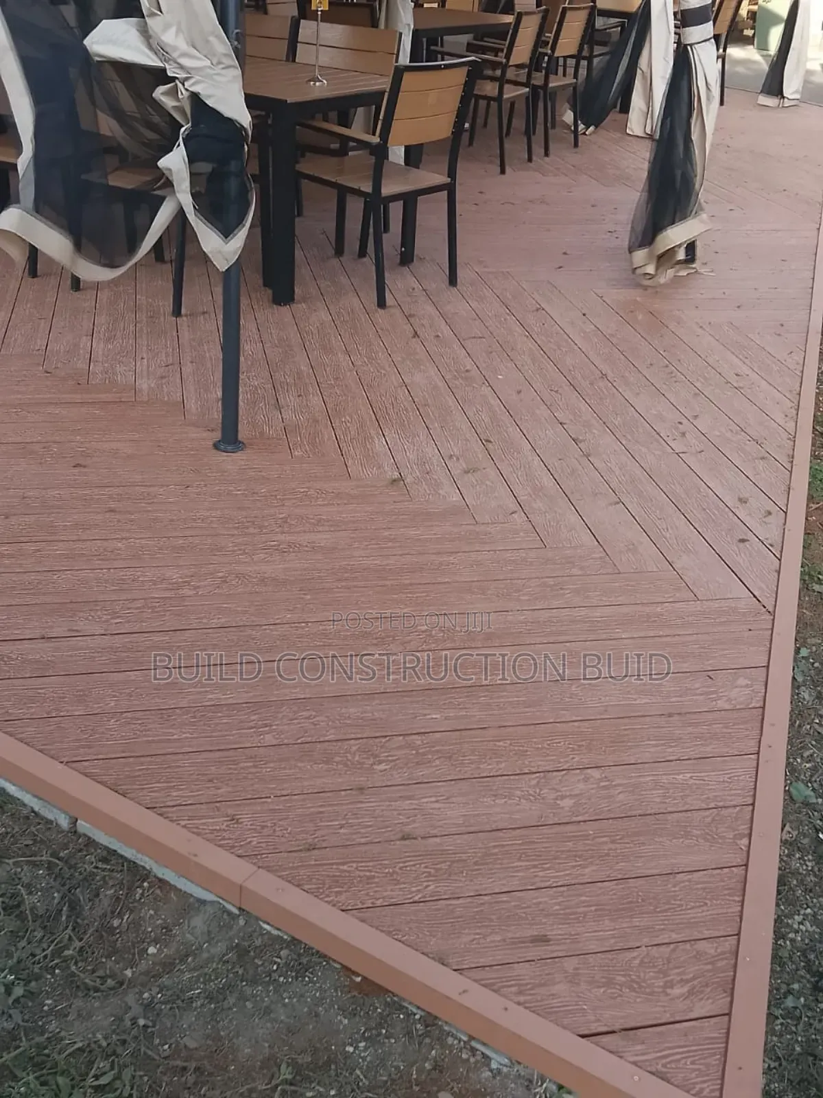 Outdoor Antislip WPC Decking Flooring in Kenya.