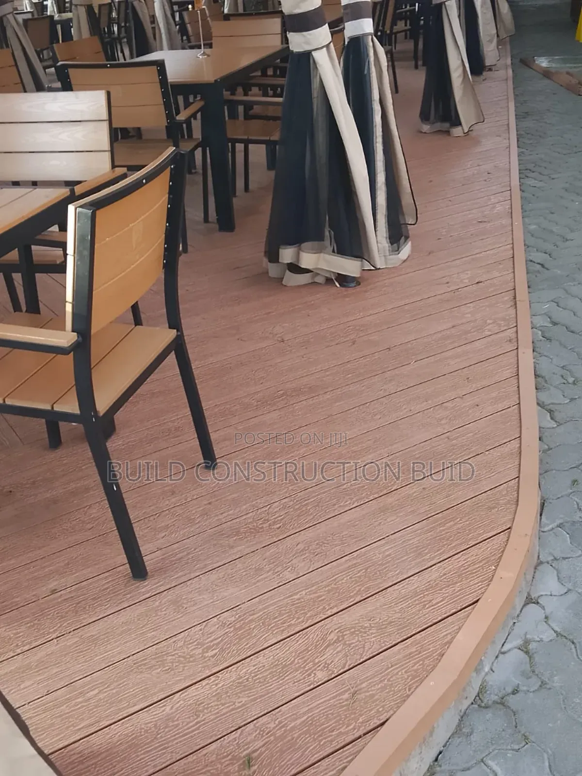Outdoor Antislip WPC Decking Flooring in Kenya.