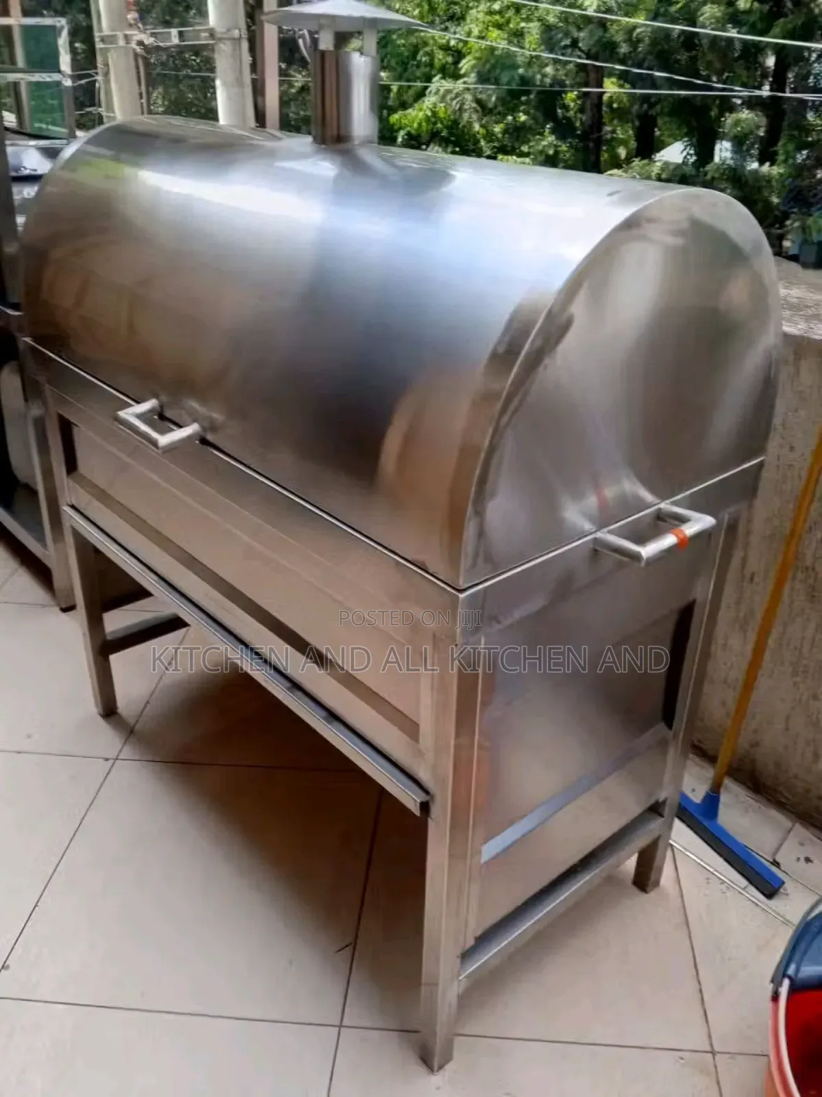 Nyama Choma Stainless Steel Grill With Lid