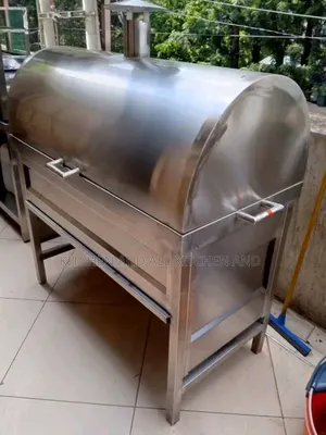 Nyama Choma Stainless Steel Grill With Lid