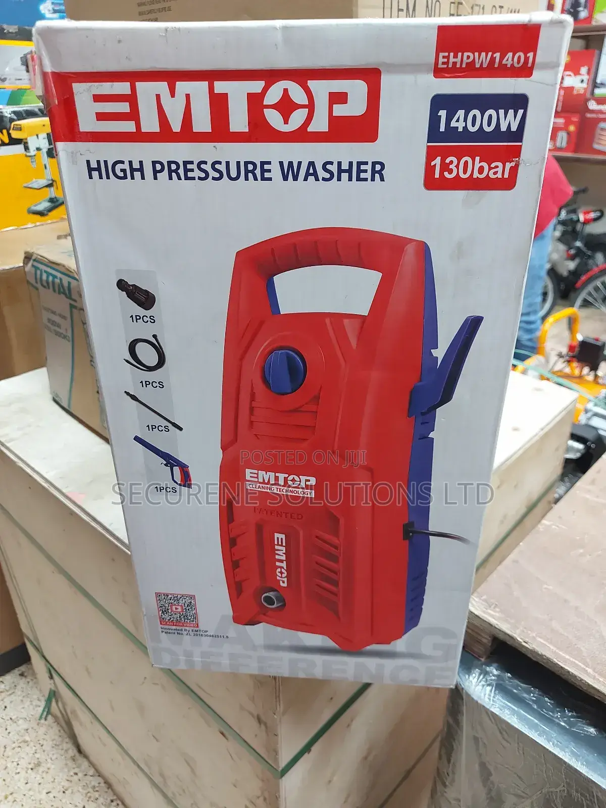 Emtop High Pressure Washer, Model Ehpw1401