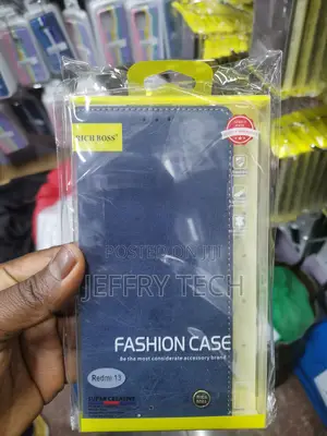 Safecare Rich Boss Leather Flip Cover for Redmi 13-Blue