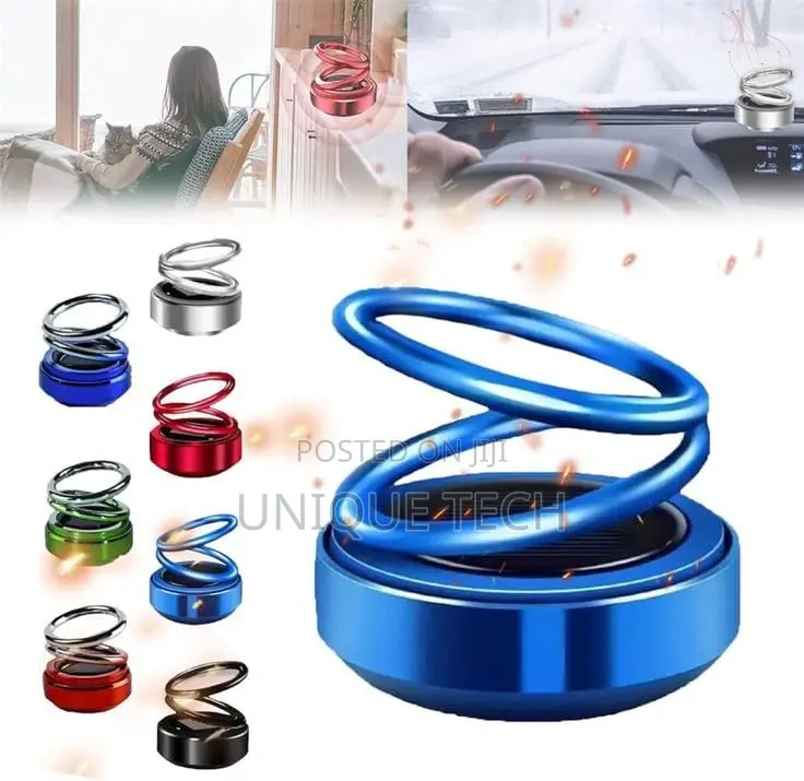 Solar Car Interior Dashboard Air Freshener Rotating Aroma