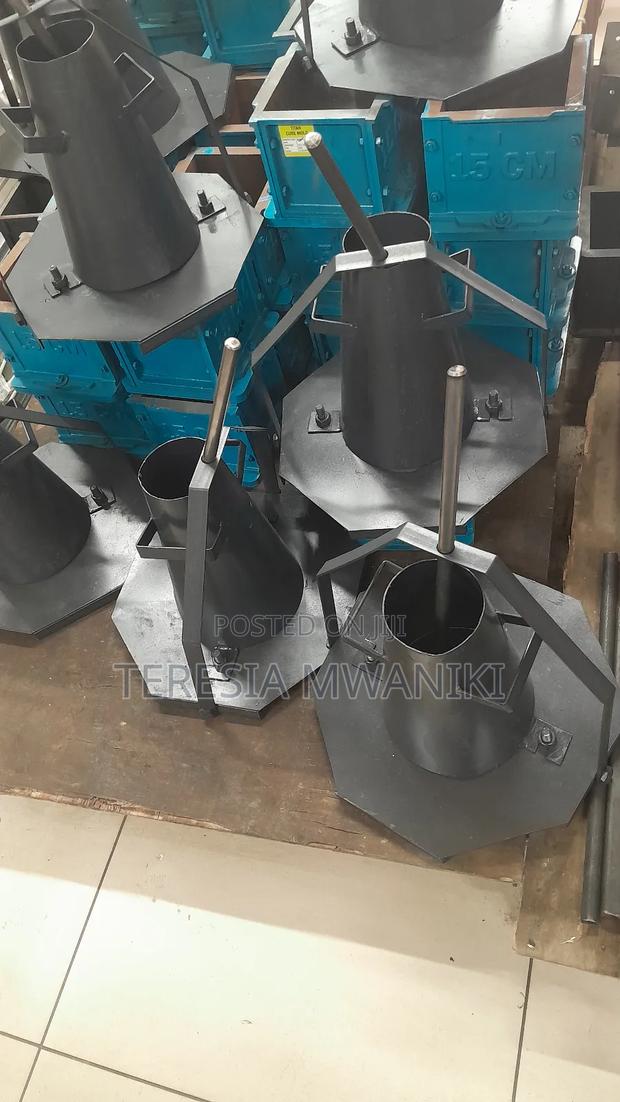 Slump Cone Test  Apparatus  With A  Tamping  Rod - main view