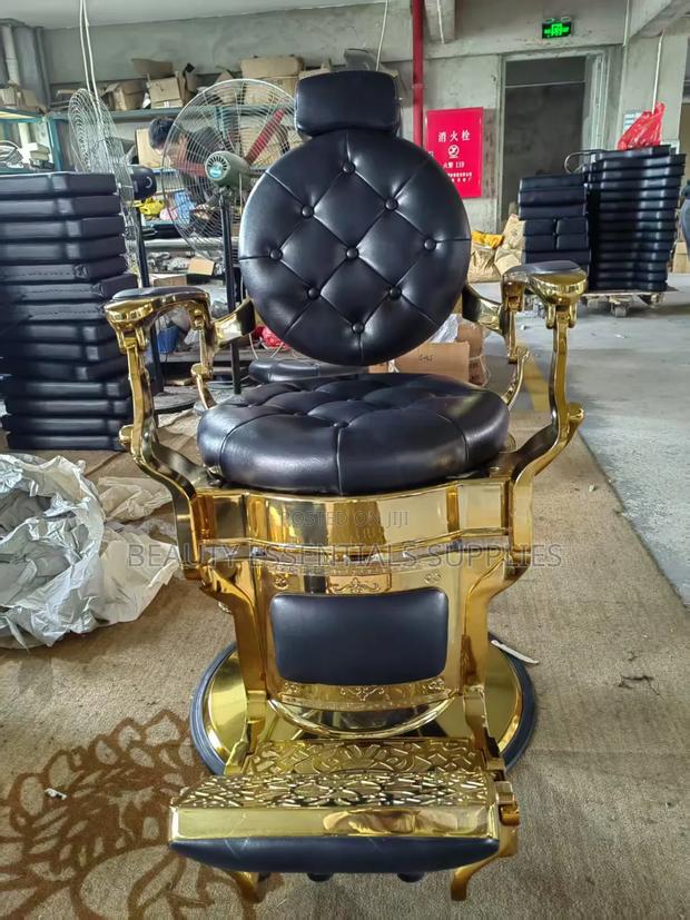 Supreme Gold Barber Chair - main view