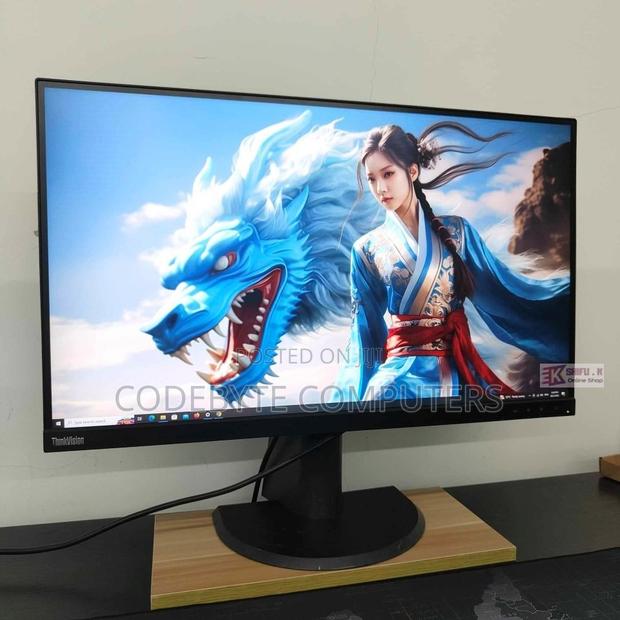 Lenovo P27h-10 27” Monitor^ QHD Think Vision Edge to Edge