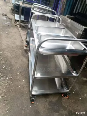 Hygienic Stainless Steel Cafeteria Carts