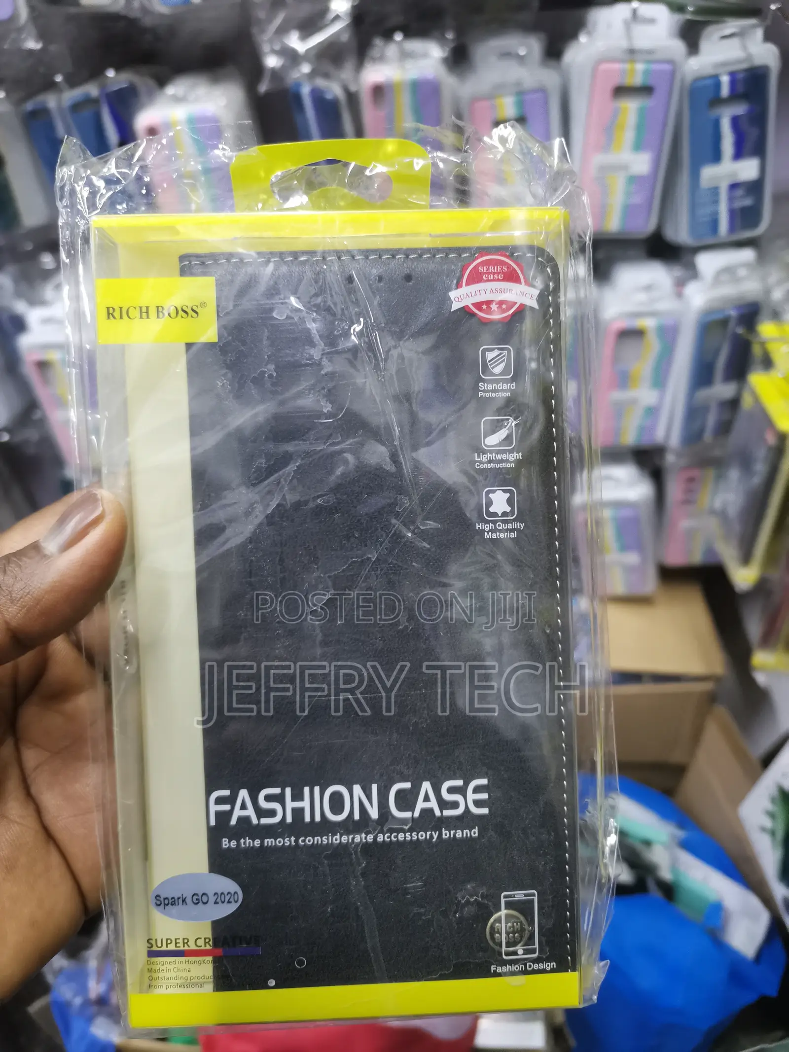 Flipped Vegan Leather Richboss Flip Cover for Tecno Go 2020