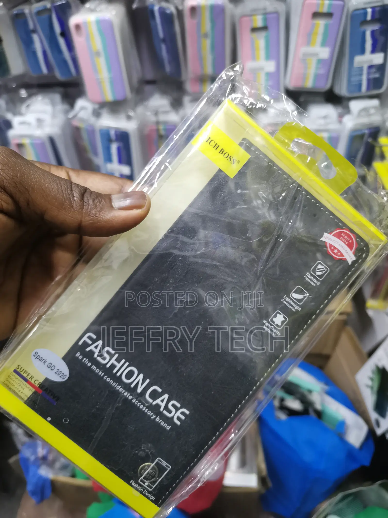 Flipped Vegan Leather Richboss Flip Cover for Tecno Go 2020
