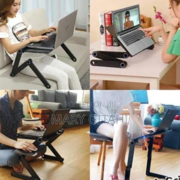 Black*Laptop Stand With Mouse Pad and Fun* - main view