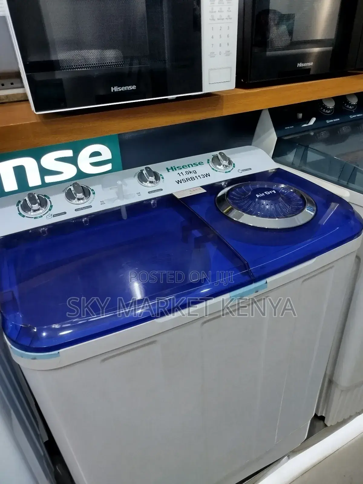 Hisense 11kg Wsrb113w Twin Tub Washing Machine
