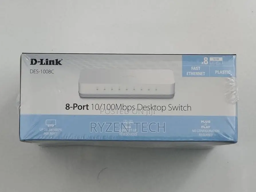 D-Link 8 Port Switch Des 1008c