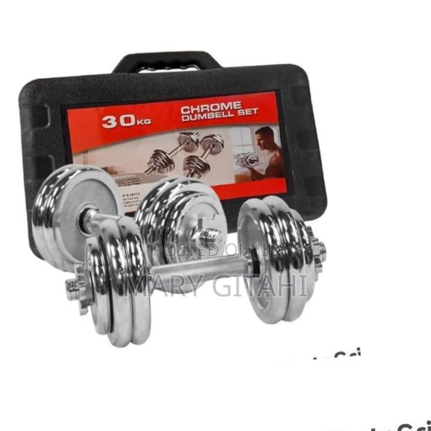 New 10kg Chrome Dumbbells - main view