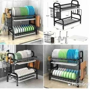 *2 Tier High Quality Carbon Steel Dish Rack*
