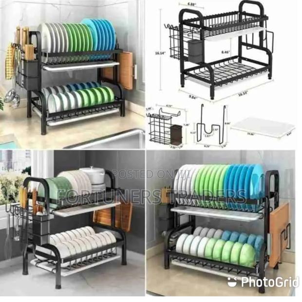 *2 Tier High Quality Carbon Steel Dish Rack*