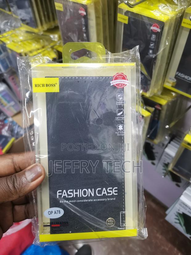 Nextzone Richboss Flip Leather Cover for Oppo A78- Black - thumbnail 2