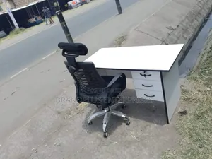 Office Desk, Study Desk And Secretarial Headrest Chair