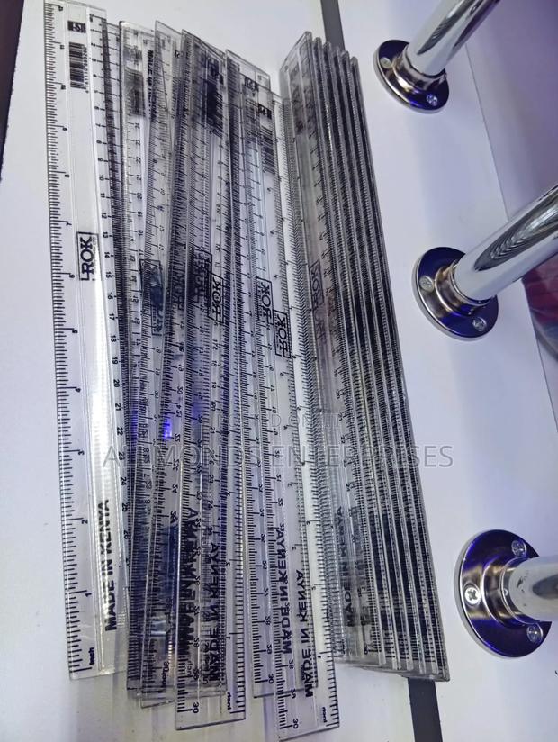 12 Pieces of Rok 30cm Plastic Ruler - thumbnail 5
