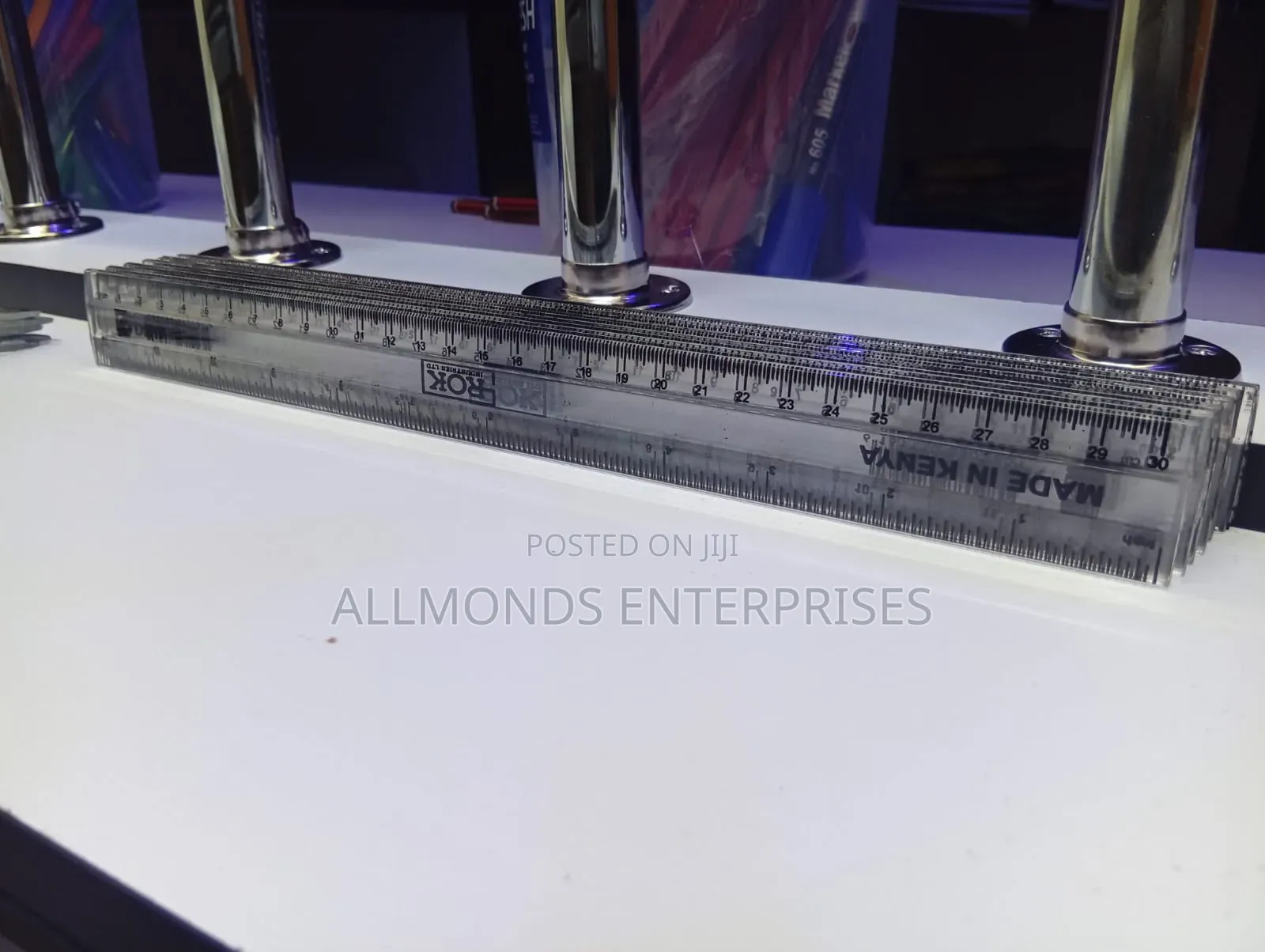 12 Pieces of Rok 30cm Plastic Ruler
