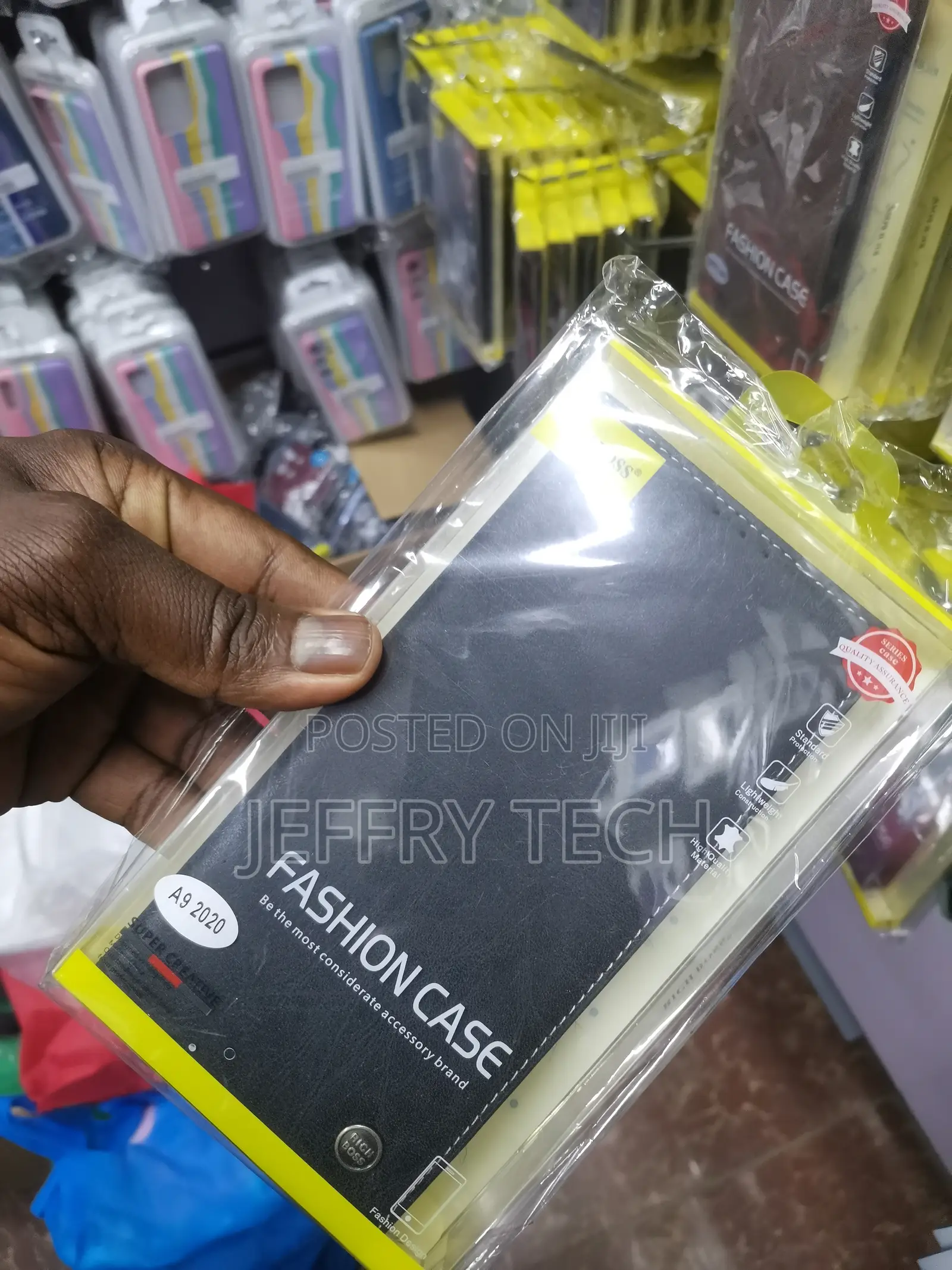 Little Shop Case for Oppo A9 2020 || Rich Boss Leather-Black