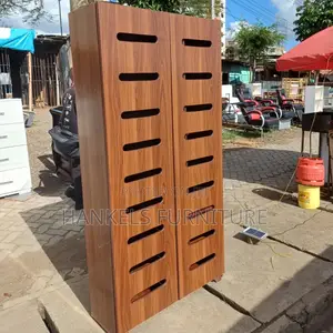 Modern Dark Walnut Shoe Rack