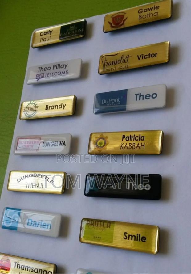 Office Badges With Company Logo - main view