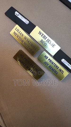 Golden Name Tags
