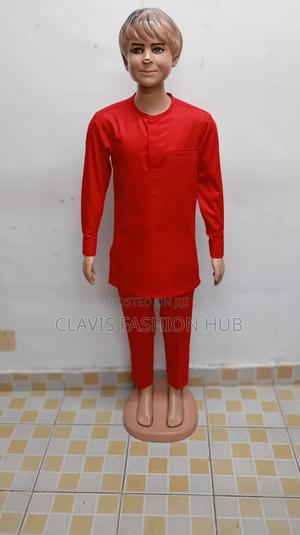 Boys Red African Suit - main view